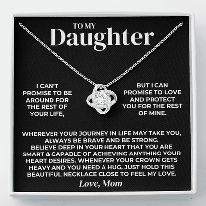 To My Daughter - Love Mom - Necklace Gift Set