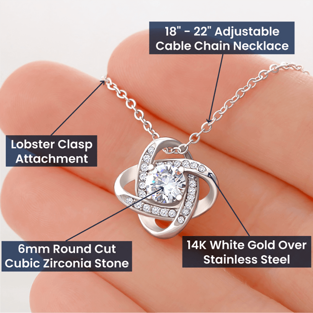 To My Wife - Love Knot Necklace Gift Set CFG889