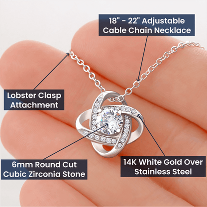 To My Wife - Love Knot Necklace Gift Set CFG889