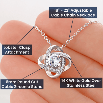 Let's Start Over Necklace for Her – I'm Sorry Love Knot Second Chance Gift