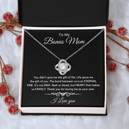 To My Bonus Mom - Love Diamond Necklace