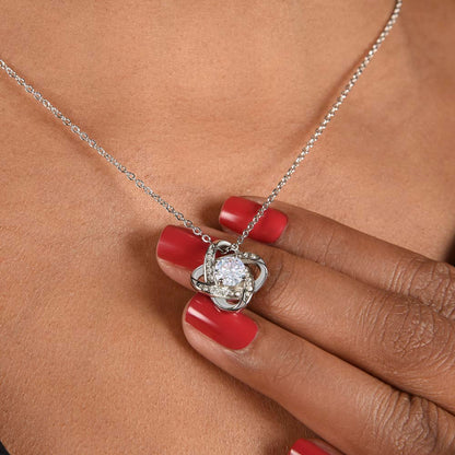 To My Beautiful Niece - Love Knot Necklace Gift Set