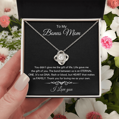 To My Bonus Mom - Love Diamond Necklace