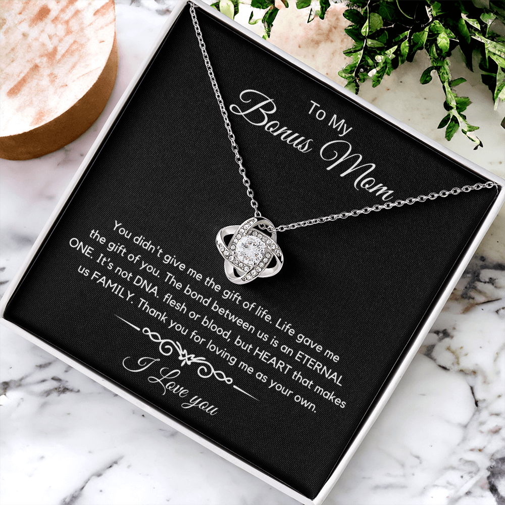 To My Bonus Mom - Love Diamond Necklace