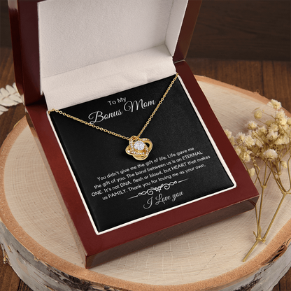 To My Bonus Mom - Love Diamond Necklace