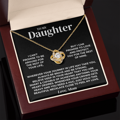 To My Daughter - Love Mom - Necklace Gift Set