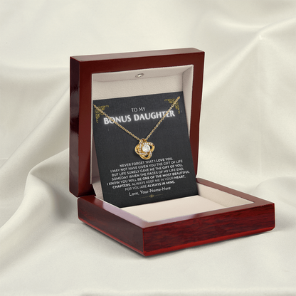 To My Bonus Daughter - Love Knot Gift Set