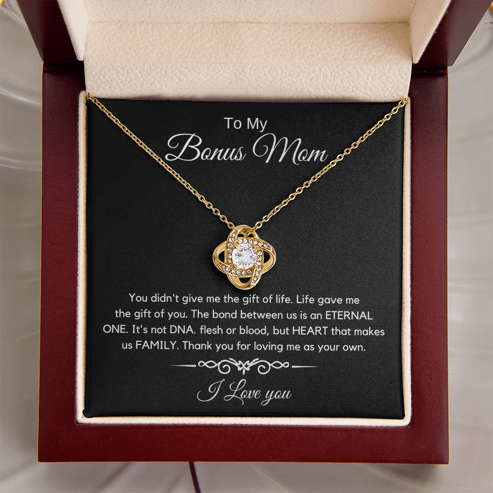 To My Bonus Mom - Love Diamond Necklace