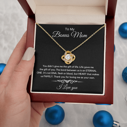 To My Bonus Mom - Love Diamond Necklace