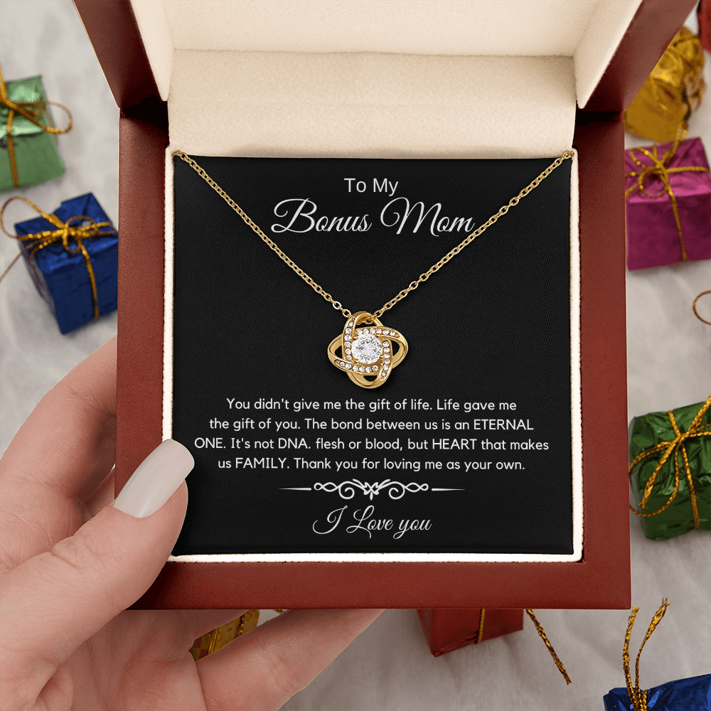 To My Bonus Mom - Love Diamond Necklace