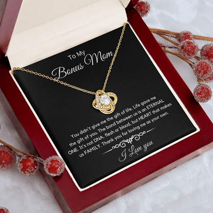 To My Bonus Mom - Love Diamond Necklace