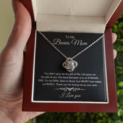 To My Bonus Mom - Love Diamond Necklace