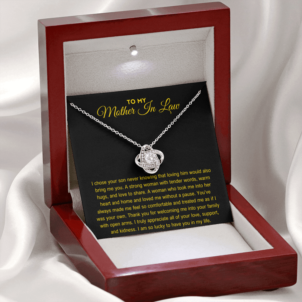 Mother In Law Gift - Love Knot Necklace