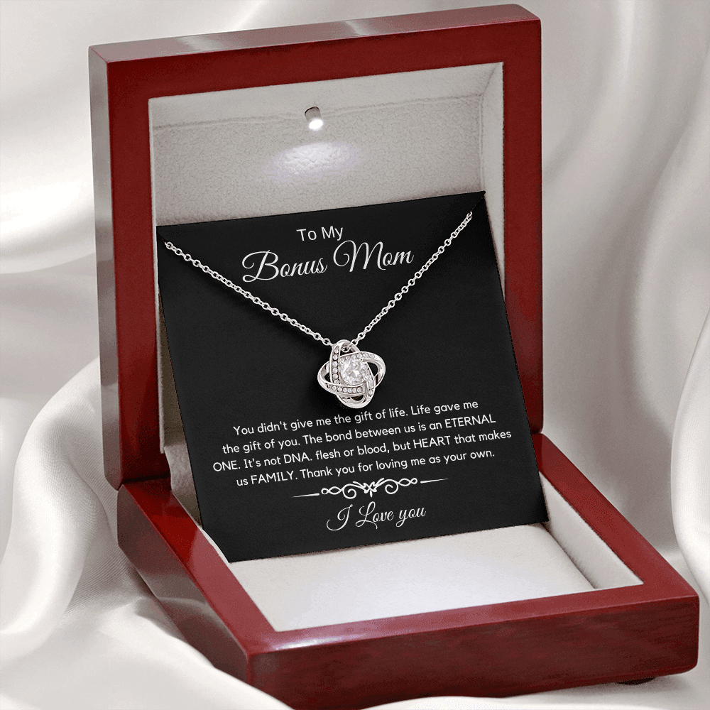 To My Bonus Mom - Love Diamond Necklace