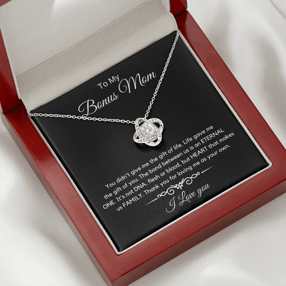 To My Bonus Mom - Love Diamond Necklace