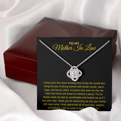 Mother In Law Gift - Love Knot Necklace