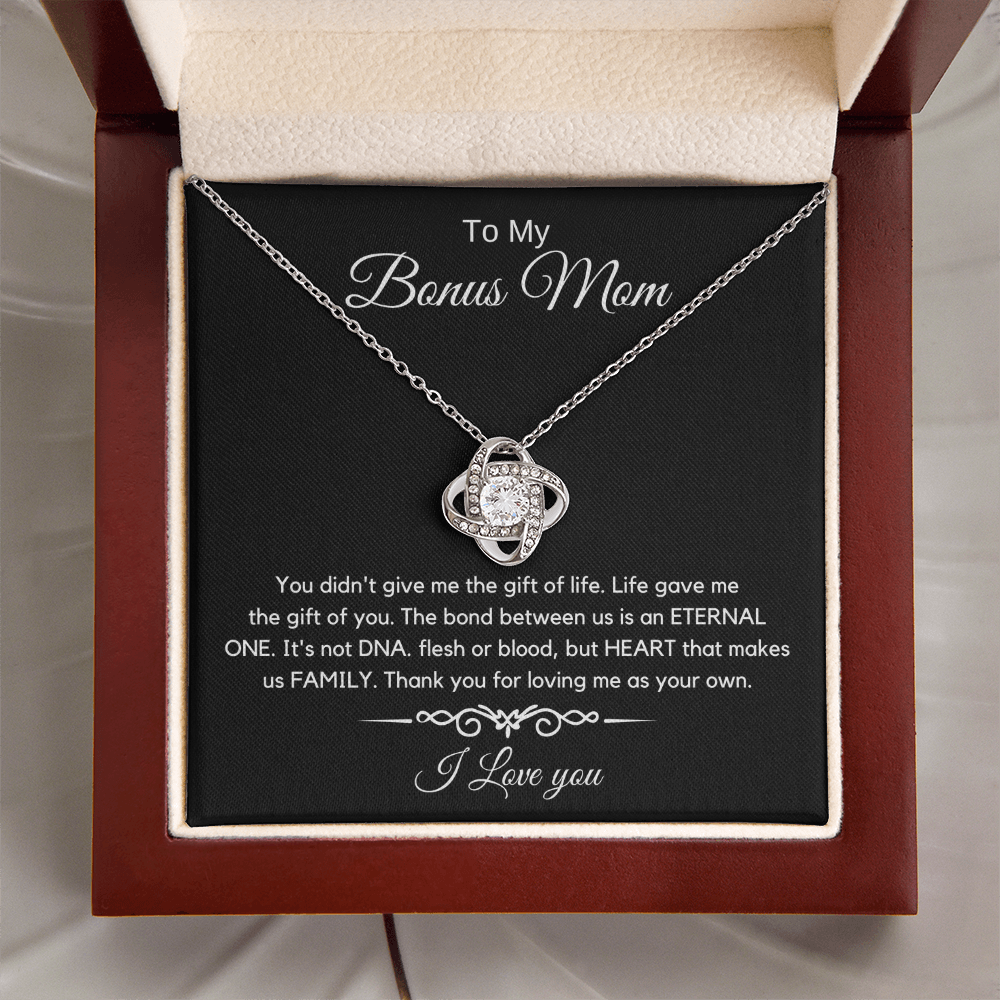 To My Bonus Mom - Love Diamond Necklace