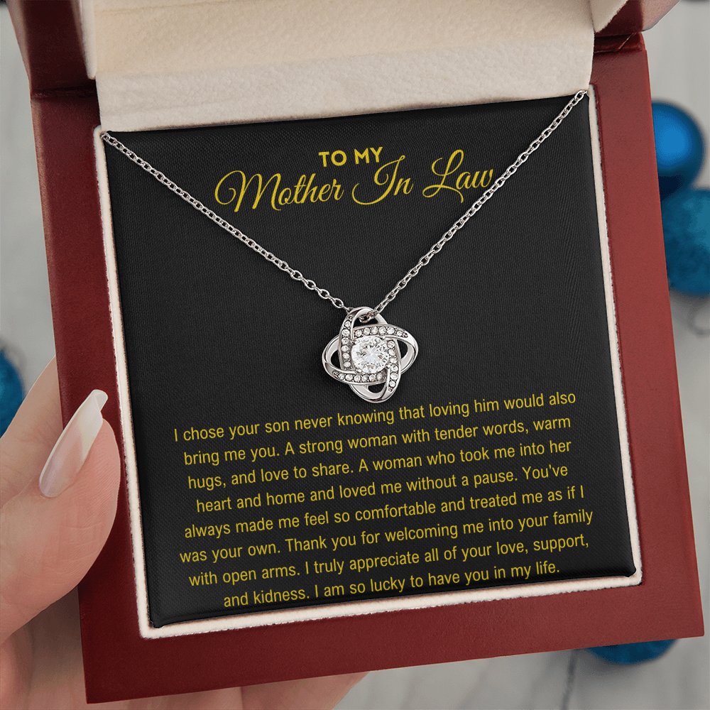 Mother In Law Gift - Love Knot Necklace