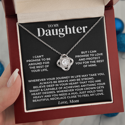 To My Daughter - Love Mom - Necklace Gift Set