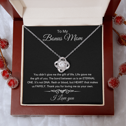 To My Bonus Mom - Love Diamond Necklace