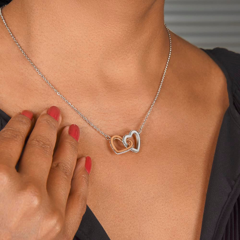 [ALMOST SOLD OUT] To My Beautiful Granddaughter - Interlocked Hearts Necklace Gift Set