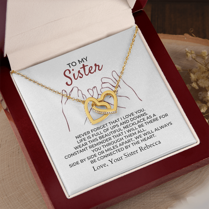 To My Sister - Interlocked Hearts Gift Set