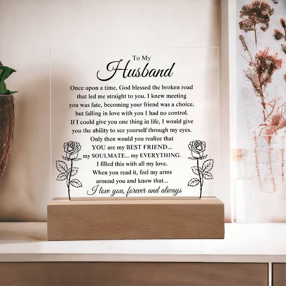 My Husband "My Everything" Acrylic Plaque