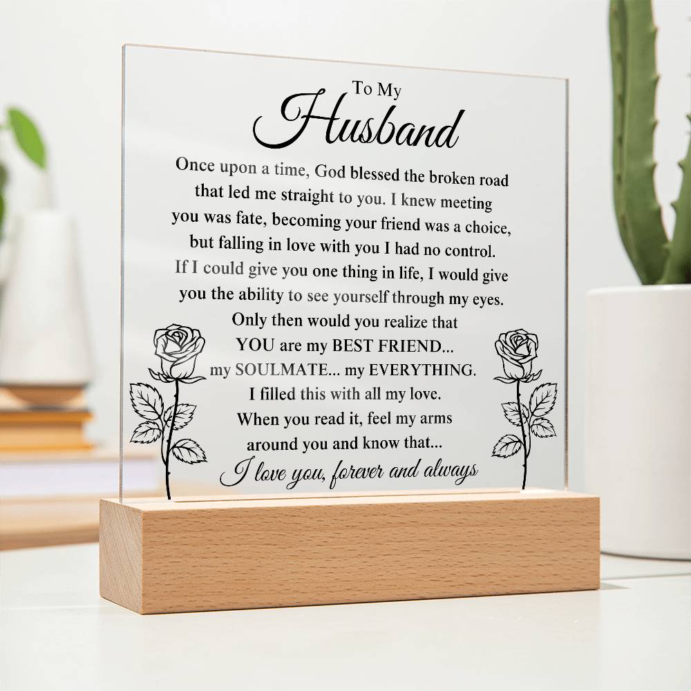 My Husband "My Everything" Acrylic Plaque