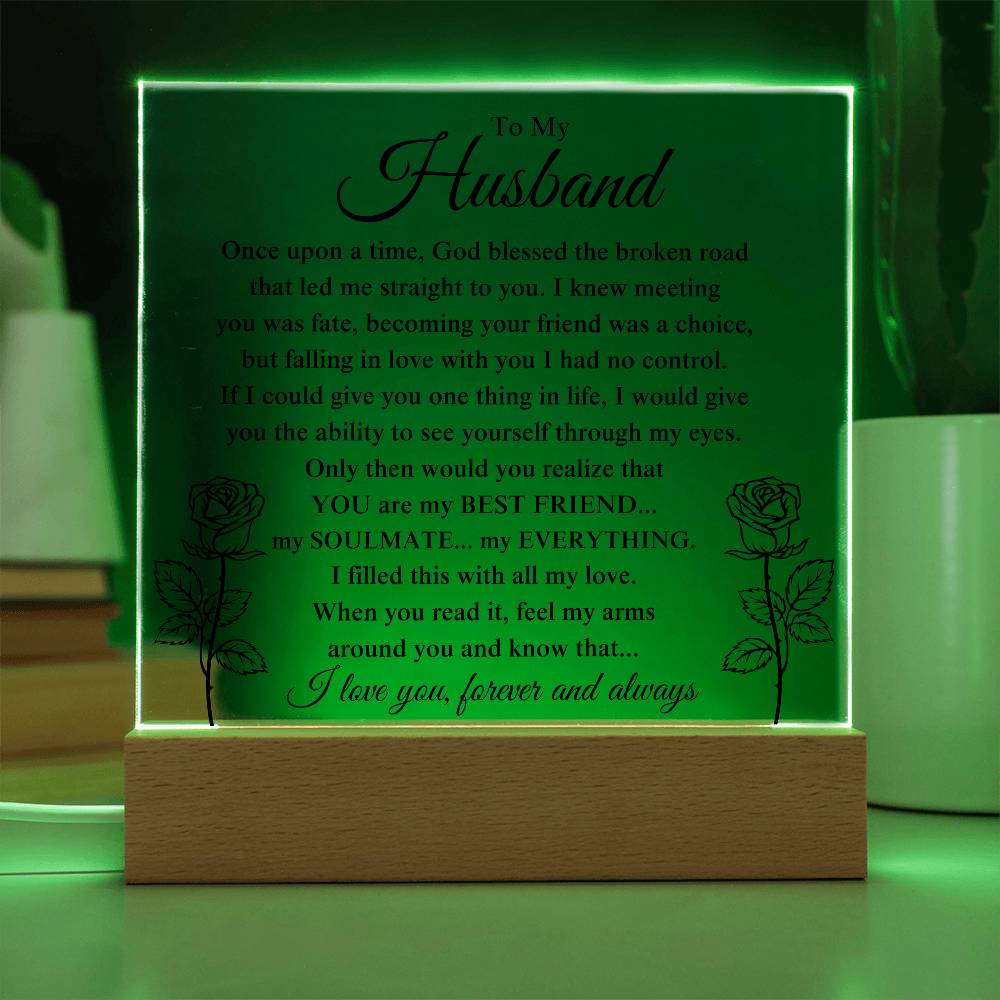 My Husband "My Everything" Acrylic Plaque