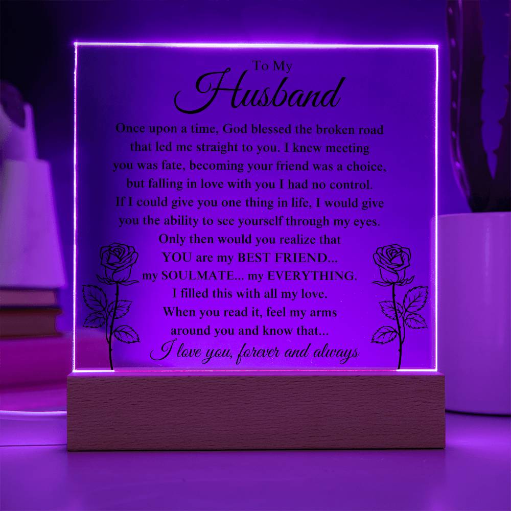 My Husband "My Everything" Acrylic Plaque