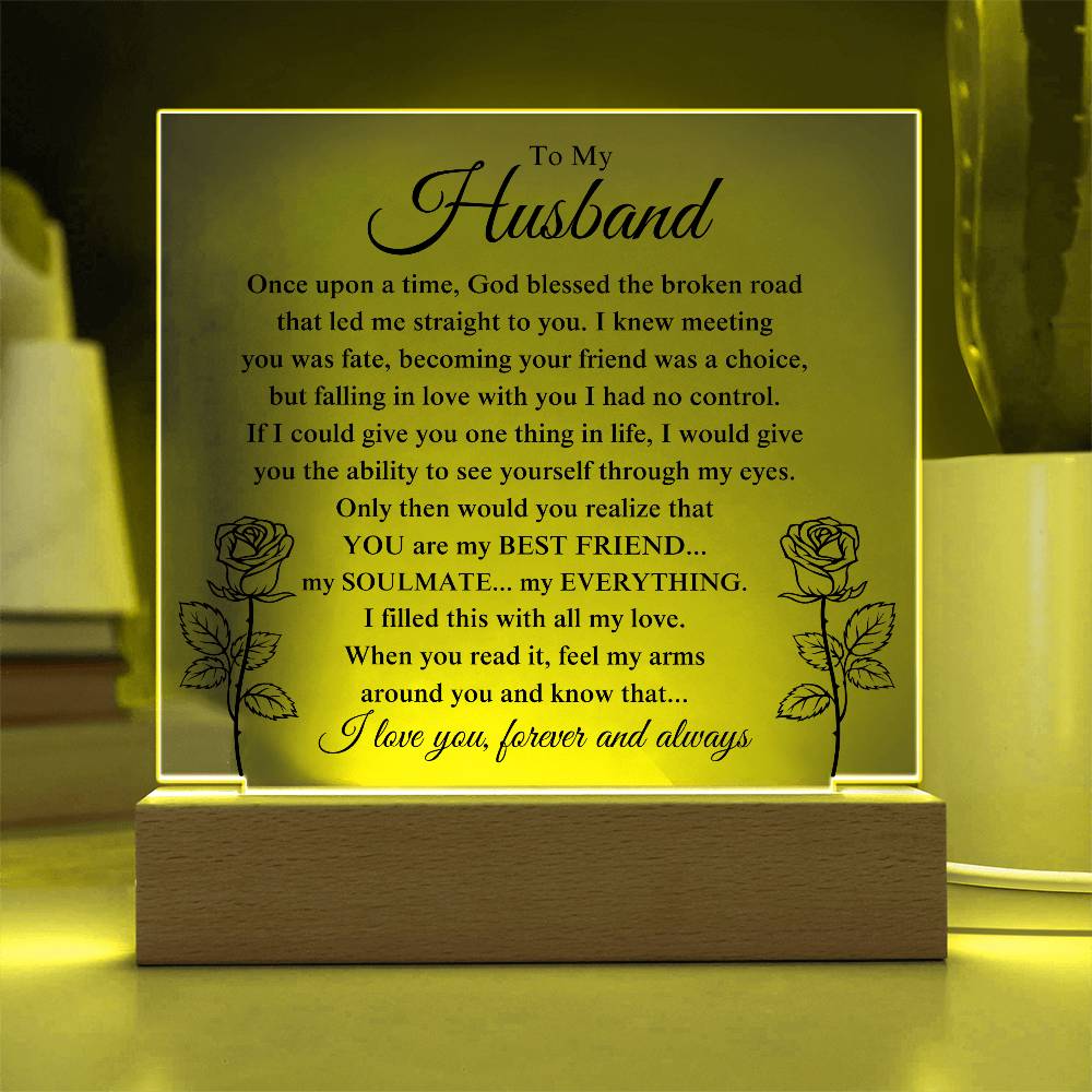 My Husband "My Everything" Acrylic Plaque