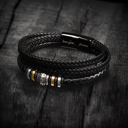 To My Dad From Son Bracelet Gift Set