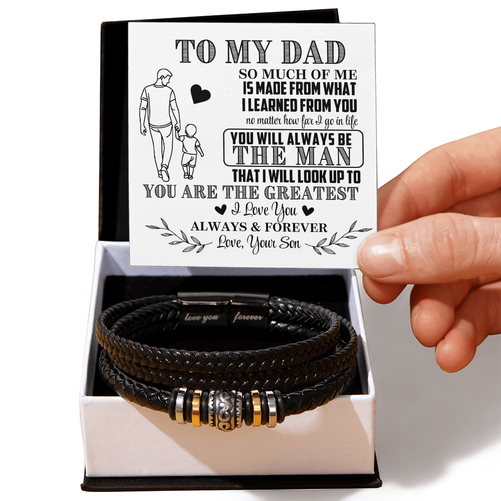 To My Dad From Son Bracelet