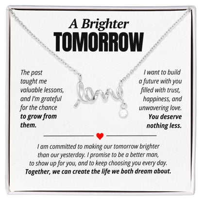 A Brighter Tomorrow Love Necklace for Her – Relationship Reconciliation Gift