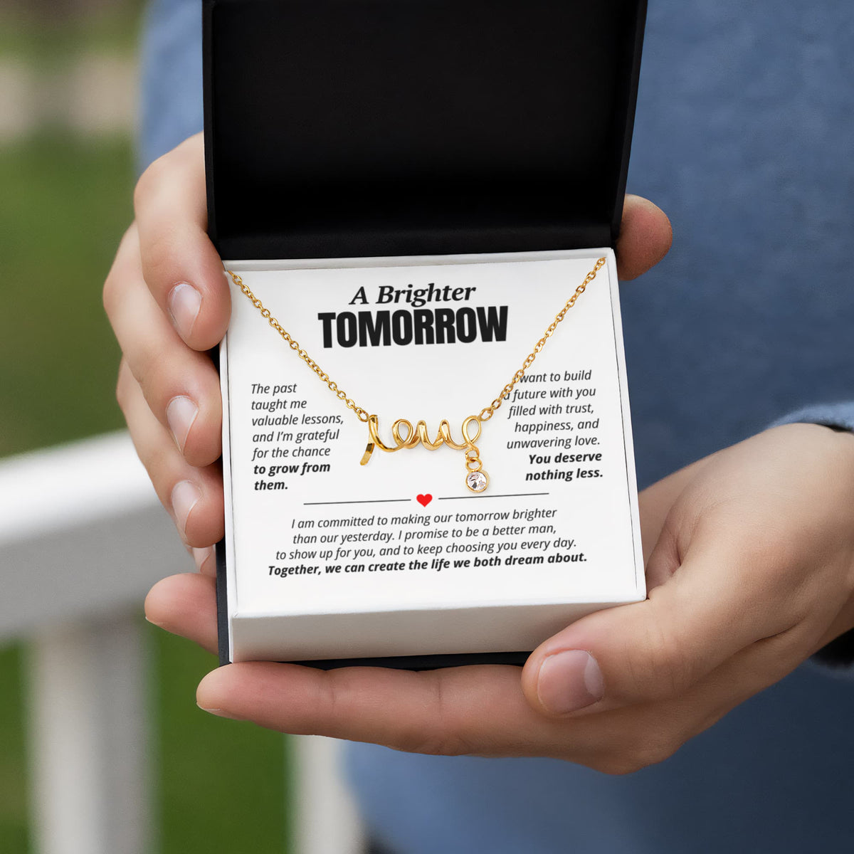 A Brighter Tomorrow Love Necklace for Her – Relationship Reconciliation Gift