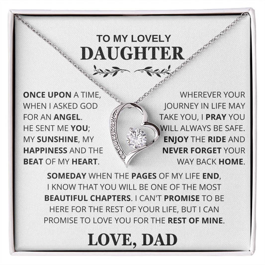 To My Lovely Daughter - Once Upon A time, When I Asked God For An Angel