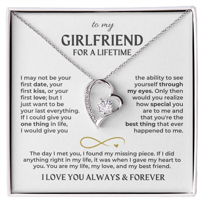 To My Girlfriend – Forever Love Necklace Gift Set