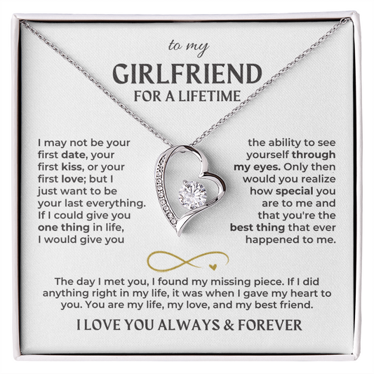 To My Girlfriend – Forever Love Necklace Gift Set