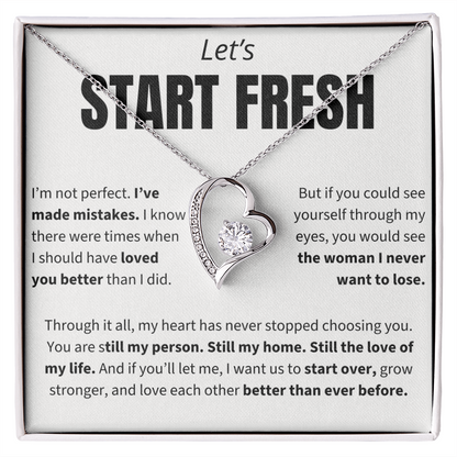 Let's Start Fresh - Forever Love Necklace