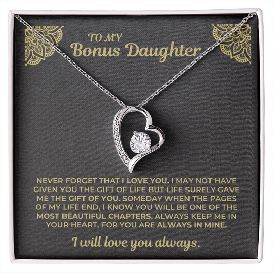 To My Bonus Daughter - Never Forget That I Love You - Gift Set