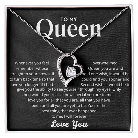 To my Queen – Love Heart Necklace