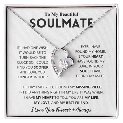 To My Beautiful Soulmate Necklace