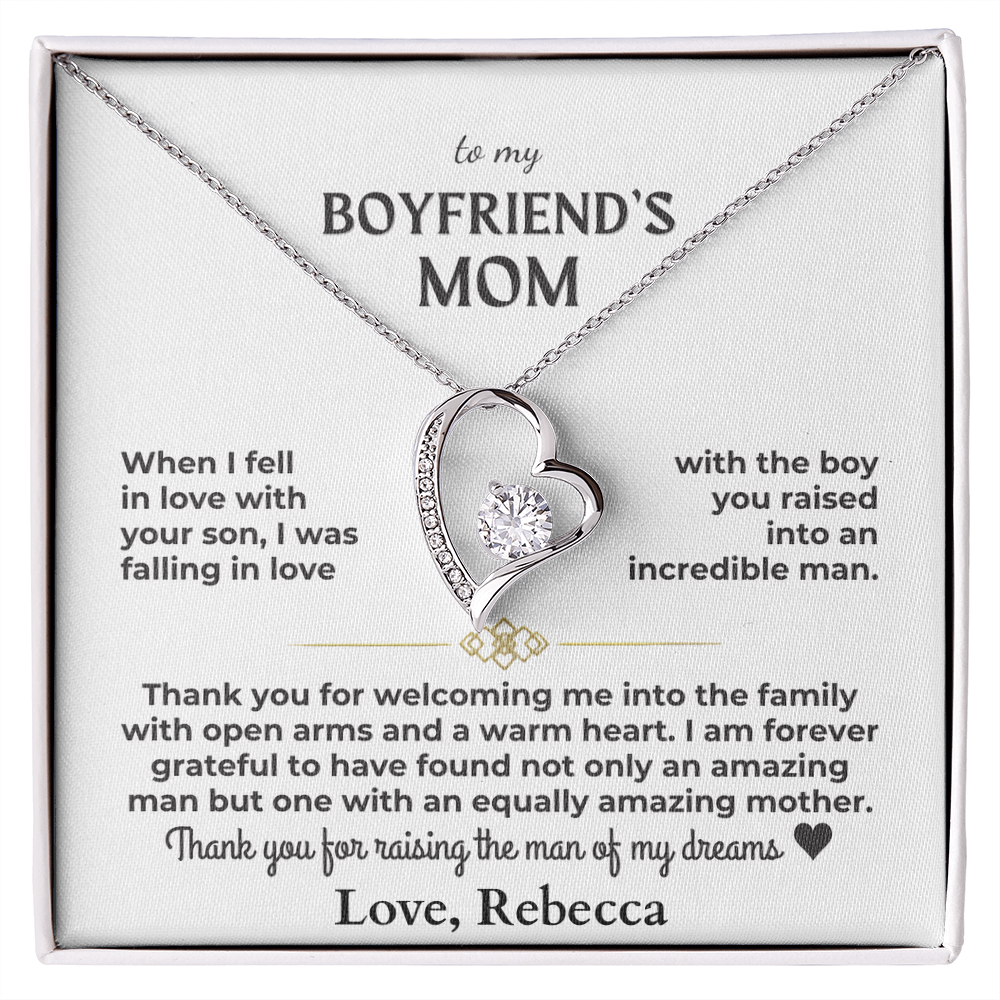 To My Boyfriend's Mom - Forever Love Gift Set Personalized