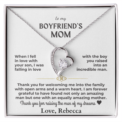 To My Boyfriend's Mom - Forever Love Gift Set Personalized