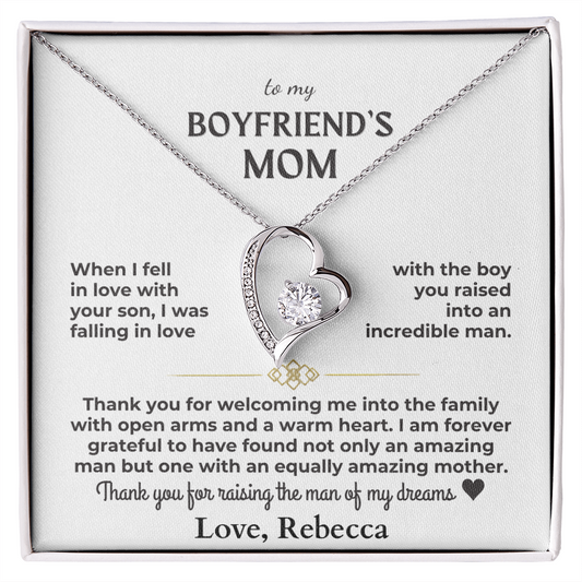 To My Boyfriend's Mom - Forever Love Gift Set Personalized