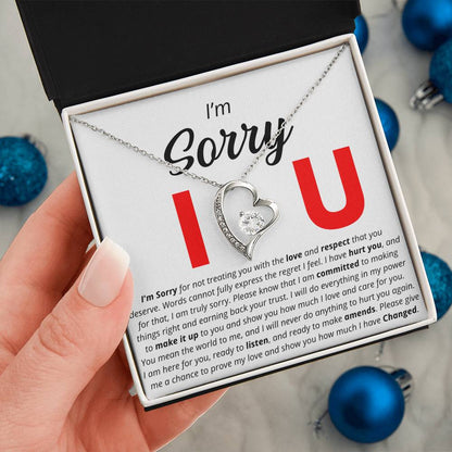 I'm Sorry - I Love You - Forever Love Necklace