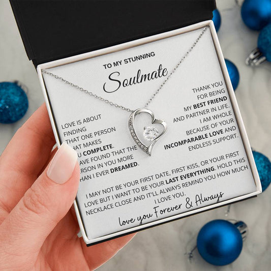 To My Stunning Soulmate-Remind You How Much I Love You-Love Knot necklace