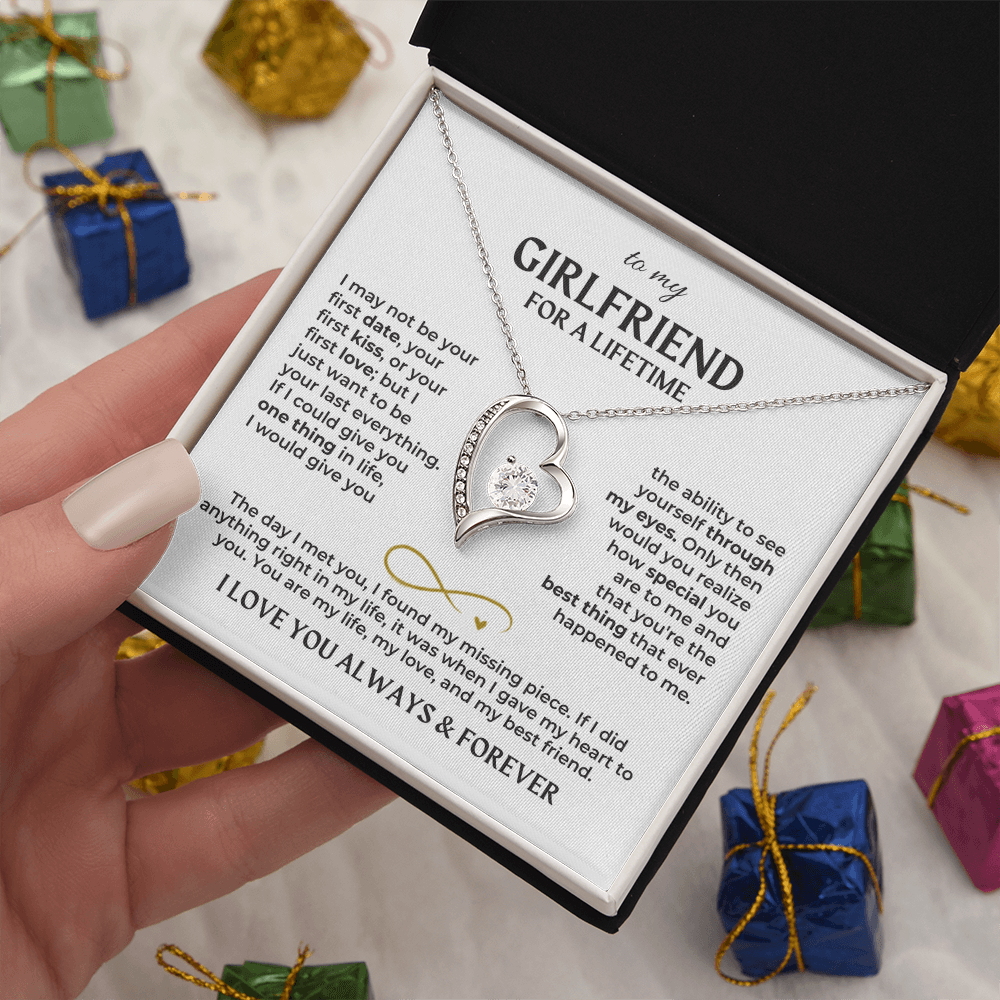To My Girlfriend – Forever Love Necklace Gift Set