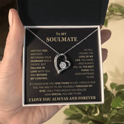 To My Soulmate - Forever Love Necklace