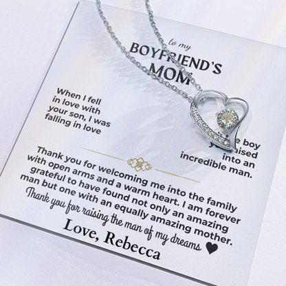 To My Boyfriend's Mom - Forever Love Gift Set Personalized